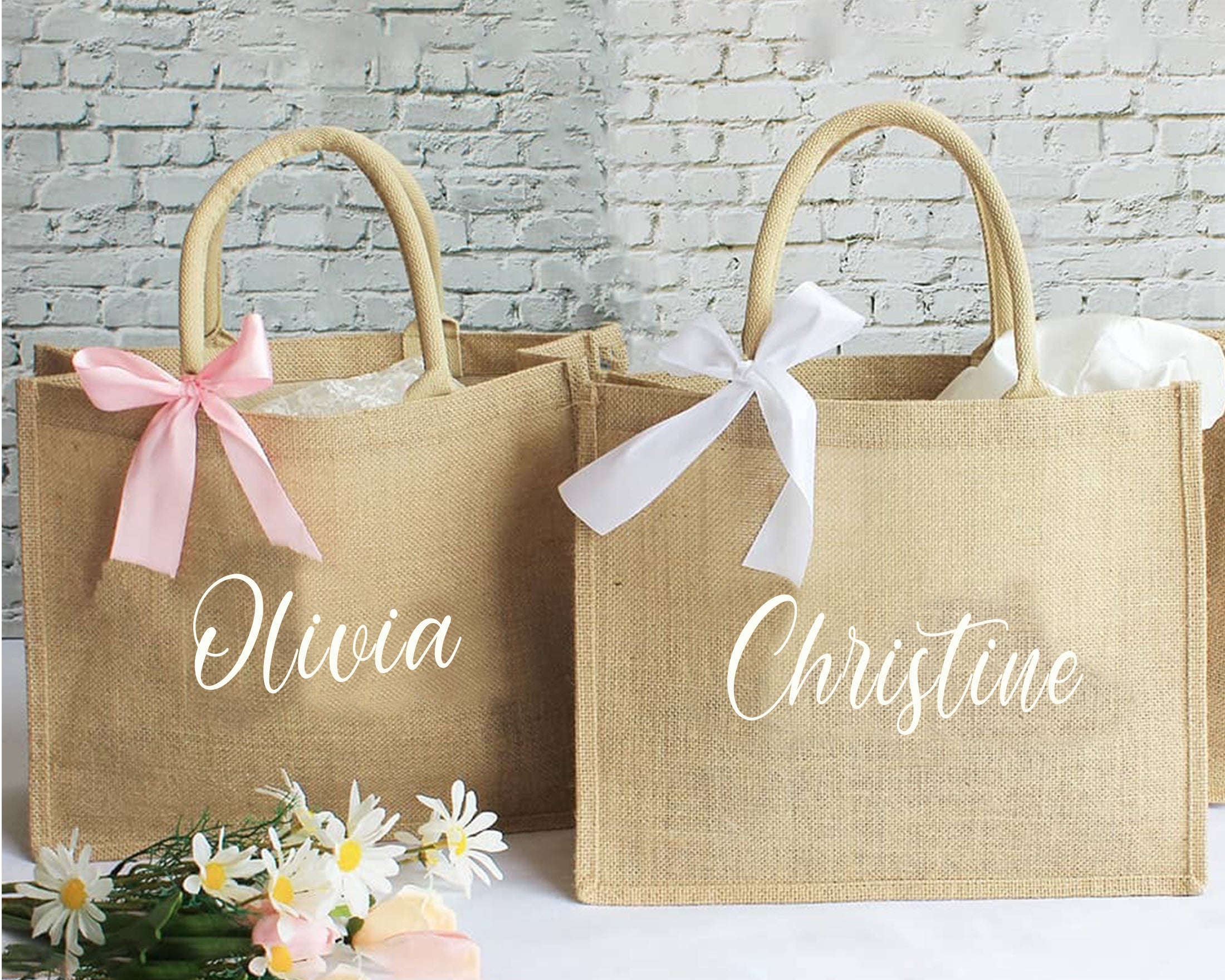 Jute Tote Bag, Burlap Hessian Hand Bag