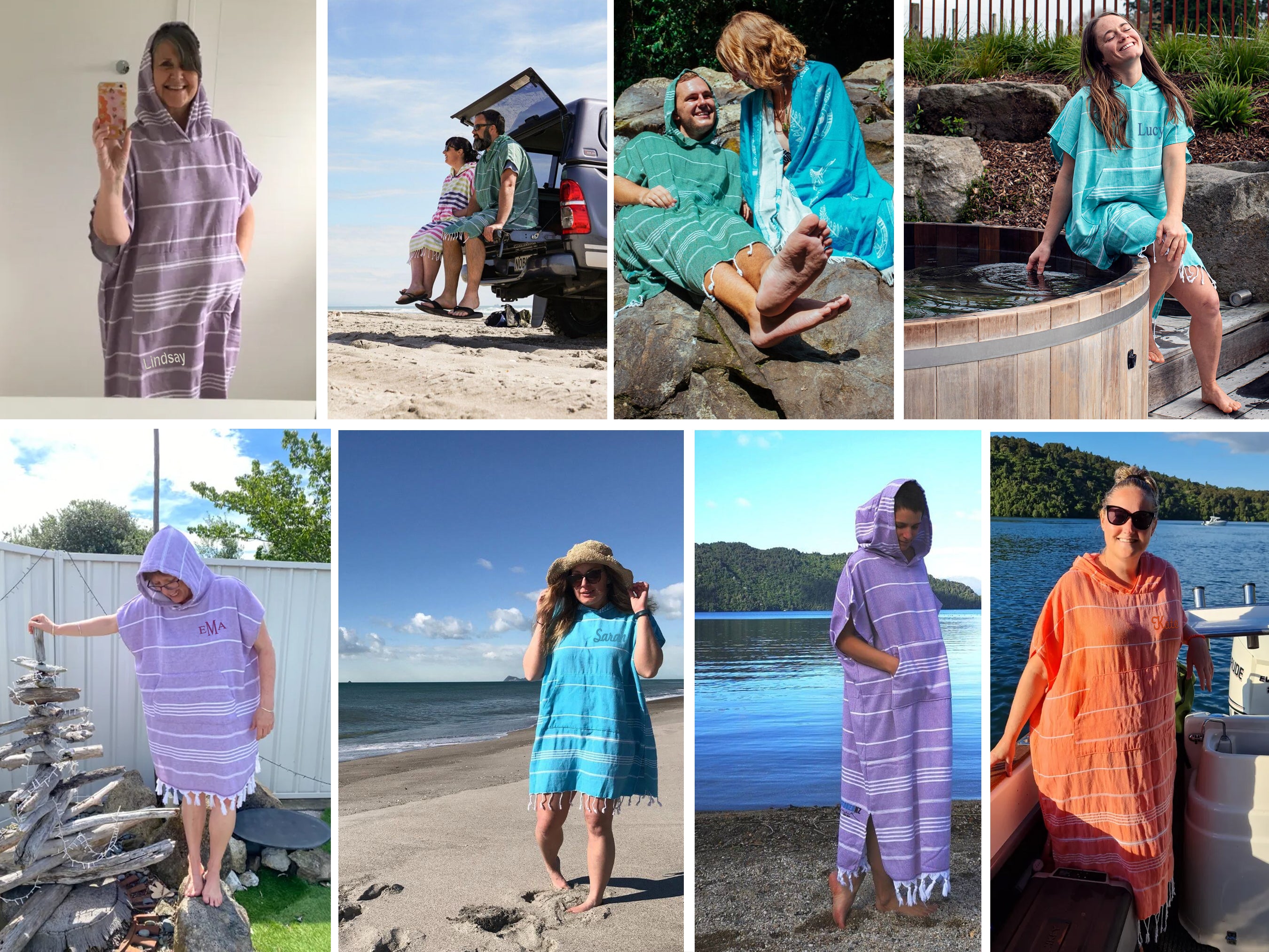Custom Hooded Poncho for Adults, Unisex Beach Cover-up