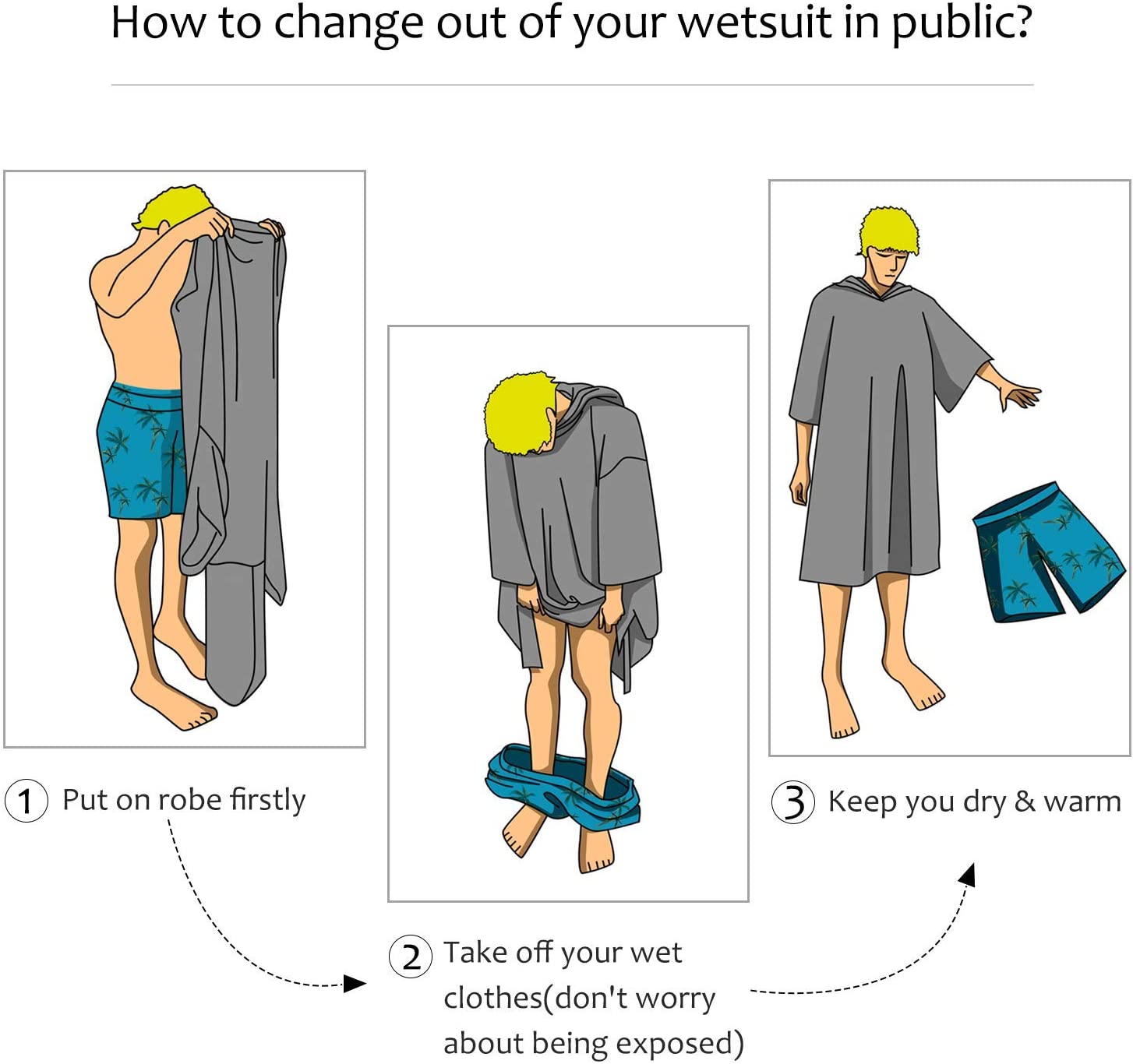 Custom Hooded Poncho for Kids, Beach Cover-up
