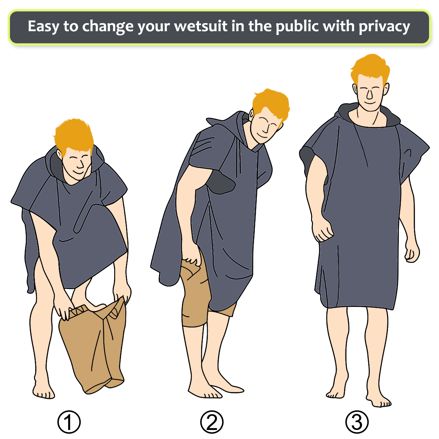 Custom Hooded Poncho for Kids, Beach Cover-up