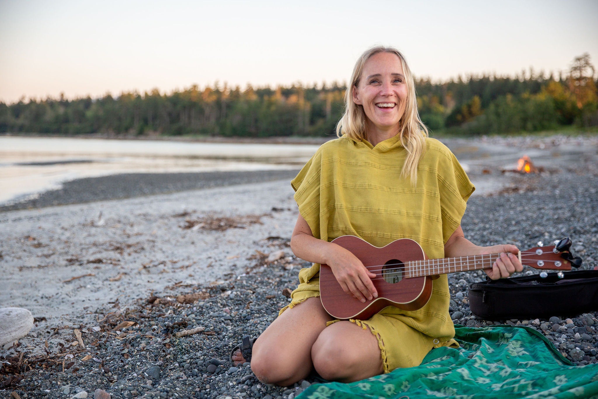 Custom Stonewashed Hooded Poncho for Adults, Unisex Beach Cover-up