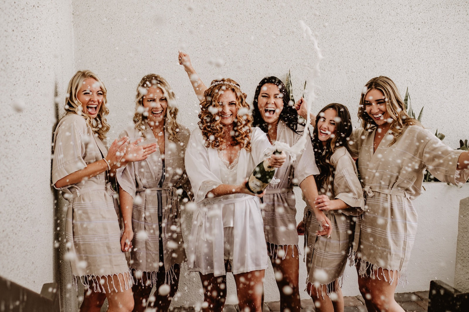 Bridal Robe — Personalized Cotton Kimono, Bridesmaid Party Gifts