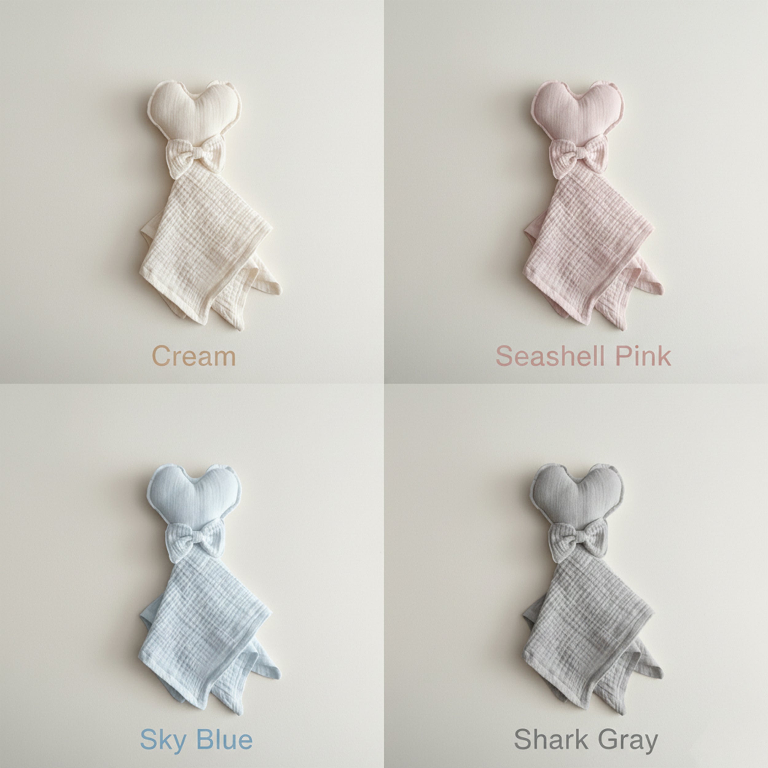 Handmade Personalized Muslin Sleeping Companion, Organic Cotton Baby Lovey with Name, Custom Baby Snuggle Toy Gift
